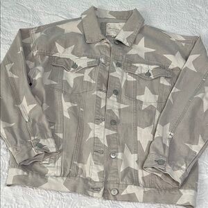 Altar'd State Gray Star Patterned Jacket